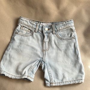 Zara mids denim shorts 9-12 months
